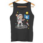 6 Geburtstag Astronaut All Weltraum Junge 6Er Geburtstag Tank Top