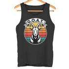 GOAT Retro Ziegenbock Grafik Tank Top