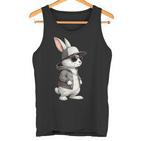 Hasengesicht Mitonnenbrille Kappe Ostern Tag Für Jungen Herren Kinder Tank Top