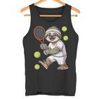 Tennis Faultier Lustig Geschenkpruch Tank Top