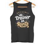 Trainer In Rente Abschied Ruhestand Lustig Fitness Tank Top