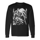 Crust Punkpinne Horror Creepy Edgy Goth Grunge Weirdcore Langarmshirts
