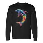 Delphin Taucher Delphine Ozeanüße Delfine Delfin Langarmshirts