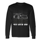 Exklusive 911 Gt3 Rsilhouette Meme Coin Motorsporte Langarmshirts
