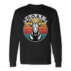 GOAT Retro Ziegenbock Grafik Langarmshirts