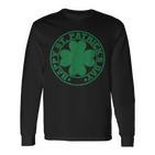 Happyt Patrick's Day Herren Damen Kinder Kleeblatt Langarmshirts