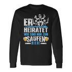 Junggesellenabschied Männer Jga Poltern Herren Jga Langarmshirts