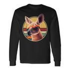 Lustiges Känguru Kostüm Outfit Retrointage Comics Kängurus Langarmshirts