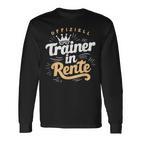 Trainer In Rente Abschied Ruhestand Lustig Fitness Langarmshirts