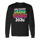 Und Tschüss Grundschule Geschafft Grundschule Abschluss 2026 Langarmshirts