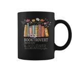 Booktrovert Cozy Book Lover Lustiges Buch Nerd Literarischer Humor Tassen
