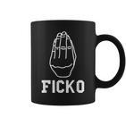 Lustige Italienische Handgeste Figgo Grafik Ficko Tassen