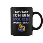 Polizei Kommissar Beförderung Tassen
