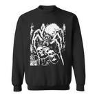 Crust Punkpinne Horror Creepy Edgy Goth Grunge Weirdcore Sweatshirt