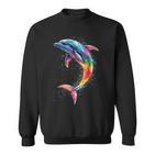 Delphin Taucher Delphine Ozeanüße Delfine Delfin Sweatshirt