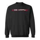 Die Happy Chwarz Cartoon Klein Kurzarm Klassisch Baumwolle Sweatshirt
