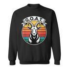 GOAT Retro Ziegenbock Grafik Sweatshirt