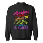 Grundschule Abschluss 2026 Tschüss Abflug In Die 5 Klasse Sweatshirt