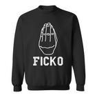 Lustige Italienische Handgeste Figgo Grafik Ficko Sweatshirt