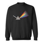 Prisma Mit Regenbogenfarben Und Weißem Lichtstrahl Sweatshirt