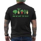 Now We Have Thealad Männchen Denglischerpruch Lustig Fun T-Shirt mit Rückendruck