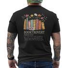 Booktrovert Cozy Book Lover Lustiges Buch Nerd Literarischer Humor T-Shirt mit Rückendruck