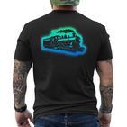 Dampflok Modelleisenbahn Kinder Herren Jungen Eisenbahn T-Shirt mit Rückendruck