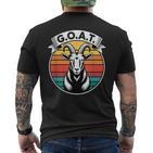 GOAT Retro Ziegenbock Grafik T-Shirt mit Rückendruck