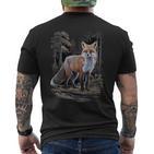 Jäger & Jägerin Fuchs Jagd Geschenk Jagdkleidung Fuchs T-Shirt mit Rückendruck