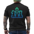 Schachfigurenchachspiel Kinder Herren Jungenchach T-Shirt mit Rückendruck