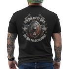 Wikinger Kleidung Ich Bin Nicht Dick Ich Bin Derchildwall T-Shirt mit Rückendruck