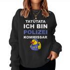 Polizei Kommissar Beförderung Sweatshirt Frauen