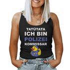 Polizei Kommissar Beförderung Tank Top Frauen