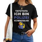 Polizei Kommissar Beförderung T-shirt Frauen