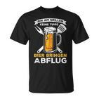 Bin Am Grillen Keine Tipps Bier Bringen Abflug Grillpruch T-Shirt