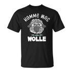 Schaf Komme Was Wollechafhüter Bauerntricken Ns T-Shirt