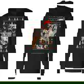 Australian Shepherd Dog Christmas Ugly Sweater Santa Xmas Long Sleeve T-Shirt