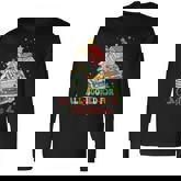 All Booked For Christmas Book Lovers Xmas Tree Lights Long Sleeve T-Shirt