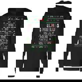 Being Related To Me Christmas Family Xmas Ugly Pajamas Long Sleeve T-Shirt