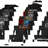 Santa's Tech Support Rebooting Christmas Ugly Sweater Long Sleeve T-Shirt