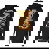 Teddy Bear Angry Teddy Bear Lover Graphic Humor Long Sleeve T-Shirt