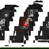 Workout Gym Christmas Ugly Sweater Bodybuilding Santa Xmas Long Sleeve T-Shirt