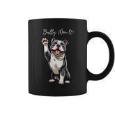 American Bully Pitbull Dog Love Support And Proud Bully Mom Coffee Mug