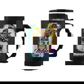 Messy Bun Woman & Monster Truck Mom Life Happy Tie Dye Coffee Mug