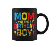 Mom Of The Birthday Boy Birthday Building Block Coffee Mug
