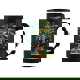 Tropical Christmas Hawaiian Santa Xmas Lights Palm Tree Coffee Mug