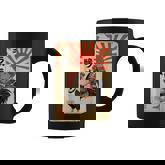 Vintage Japanese Samurai Capybara Rooster Chicken Anime Coffee Mug