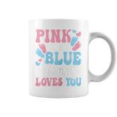 Pink Or Blue Mommy Loves You Cute Gender Reveal Mom Women Coffee Mug