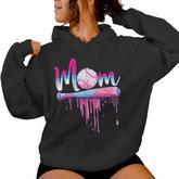 Baseball Mom Ice Cream Drip Mother's Day Baseball Mama Women Hoodie