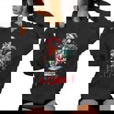 F-Caw-F Chicken Humor Santa Rooster Christmas Lights Women Hoodie